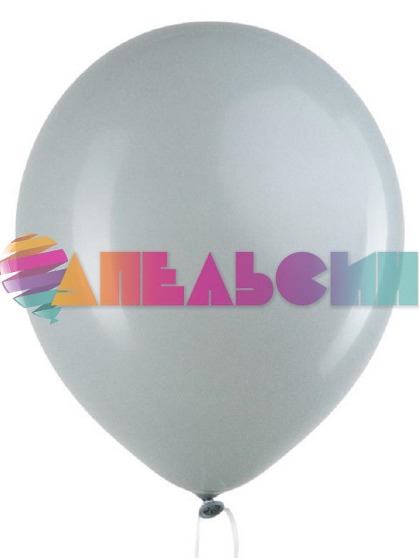 Шар пастель Серый DL18"/46см (201) Grey 10шт/уп (Вьетнам) 318201