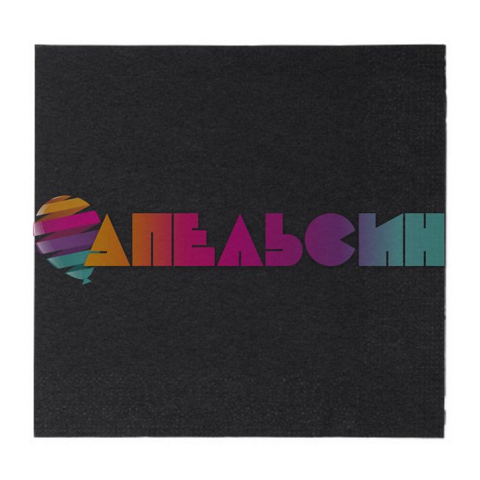 Салфетка Черный Jet Black 33см 16шт/уп 1502-2282