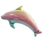 Мини фигура Дельфин радужный градиент FL17"/43см с клапаном (Китай) 17207