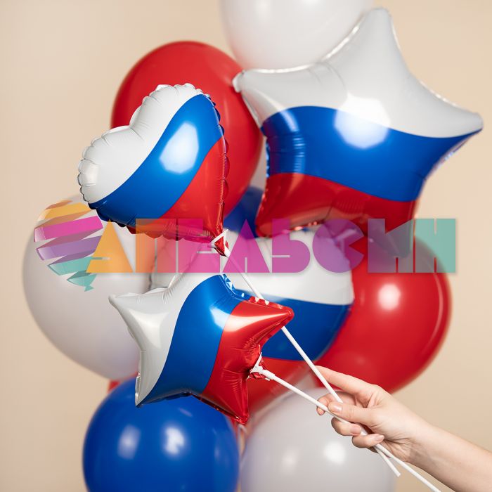 Мини сердце Триколор AG9"/23см (Россия) 944187