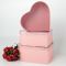 Коробка Розовый с прозрачной крышкой 28x25,2x11см сердце Ч52030-1