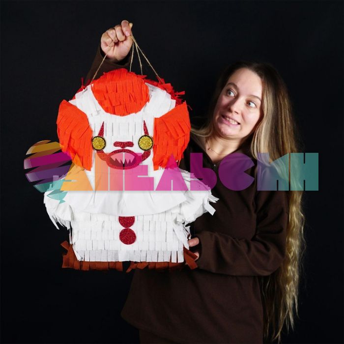 Пиньята Клоун жуткий 40х60х10см 1507-2195