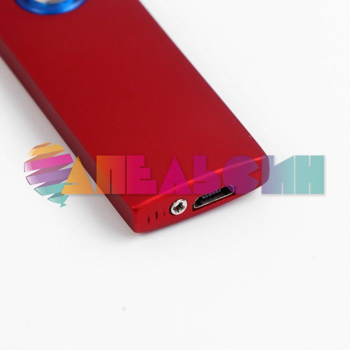 Зажигалка Красный спиральная 2,5х8см электро USB 3018073