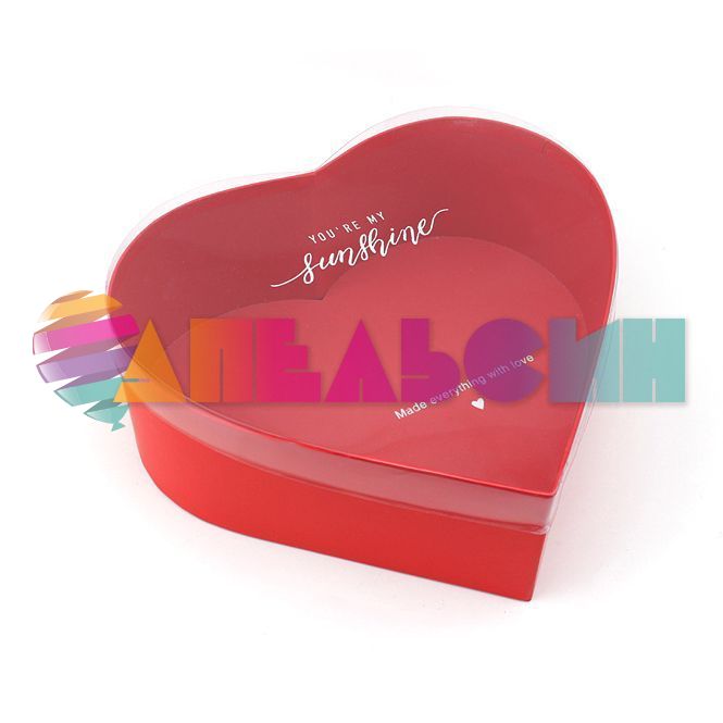 Набор коробок 3в1 Красный флора You`re my Sunshine 25х23х10cм сердце 19513-MB