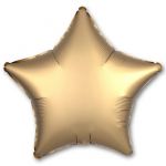 Шар звезда Золото A19"/49см Gold (США) сатин 1204-0726