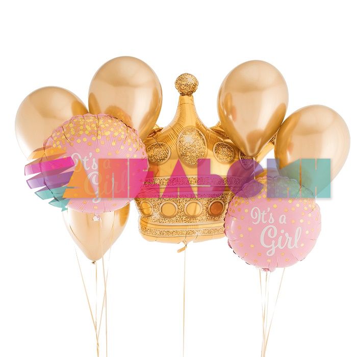 Шар фигура Корона золото FL28"/71см (Китай) 15251 QQLY-B0569