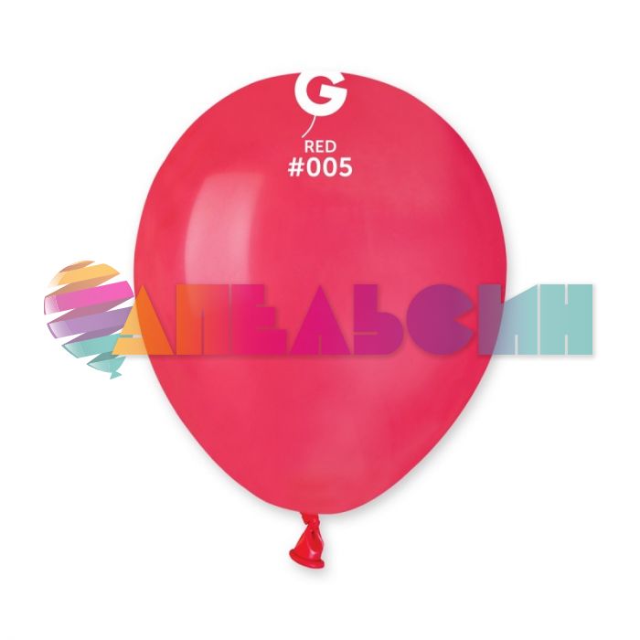Шар пастель Красный И05"/13см (005) Red 100шт/уп (Италия) 1102-0418
