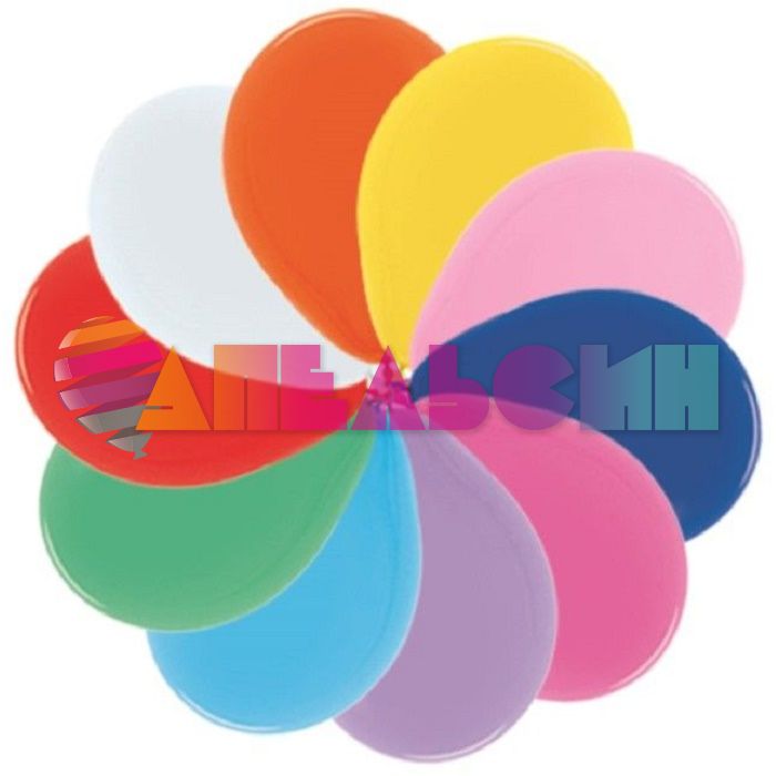 Шар пастель Ассорти S18"/46см (000) Assorted 25шт/уп (Колумбия) 250045