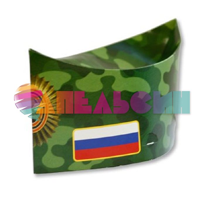 Пилотка Камуфляж с какардой 6шт/уп картон 1501-2544-СТОК