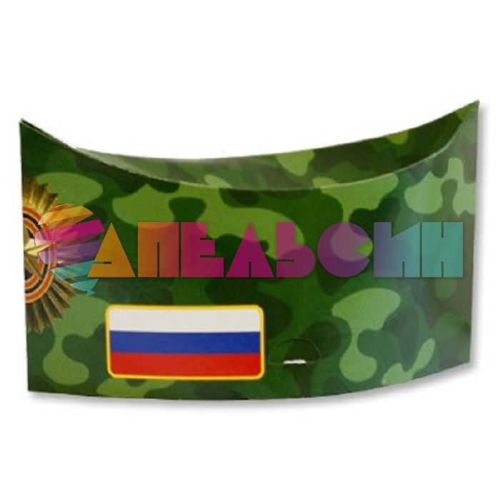 Пилотка Камуфляж с какардой 6шт/уп картон 1501-2544-СТОК