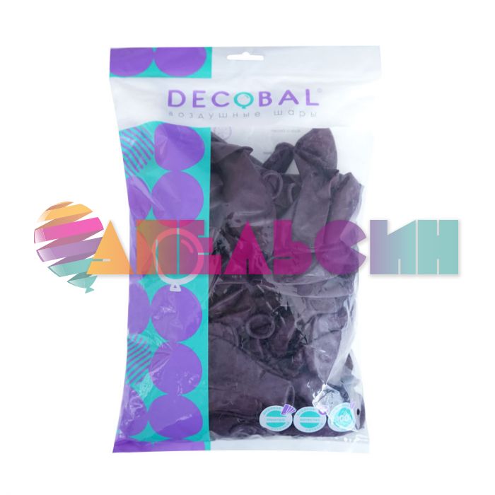 Шар металлик Бордо DL12"/30см (1453) Burgundy бургундия 100шт/уп (Вьетнам) 3121453