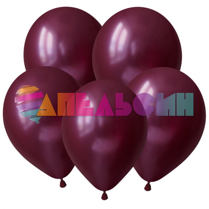 Шар металлик Бордо DL12"/30см (1453) Burgundy бургундия 100шт/уп (Вьетнам) 3121453
