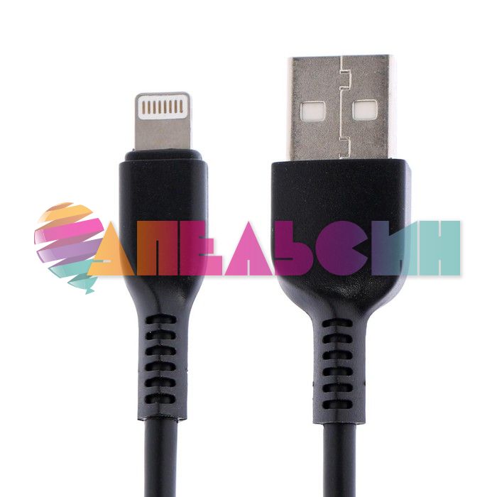 Кабель Lightning - USB 2A 2м Черный Hoco X20 7686972