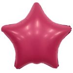 Шар звезда Розовый AG19"/48см Viva Magenta (Россия) сатин 222520