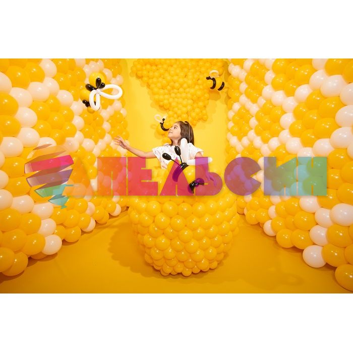 Шар пастель Желтый S12"/30см (021) Honey Yellow Медовый 50шт/уп (Колумбия) 231761