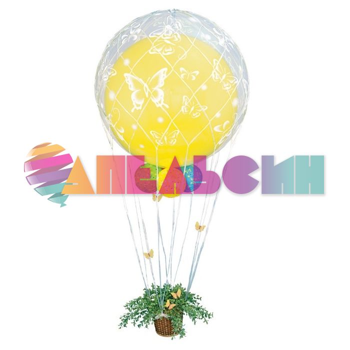 Сеть на шар 36"/90см Белый (Китай) 615312
