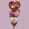 Шар фольга ILY Сердца искрящиеся B18"/46см (Италия) сердце 26237P