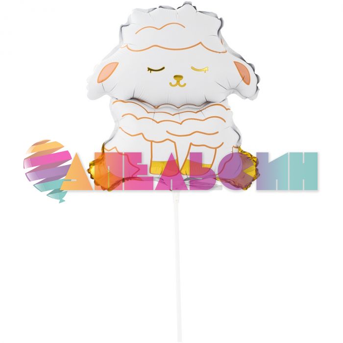 Мини фигура Овечка милая белая Е15"/38см с клапаном (Китай) 1206-1642