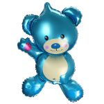 Мини фигура Мишка плюшевый синий FL14"/36см (Китай) с клапаном 17105