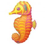 Шар фигура Морской конек оранжевый A35"/89см (США) 1207-0052