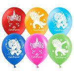 Шар латекс С ДР Единороги 12"/30см 25шт/уп (Китай) 612686-25