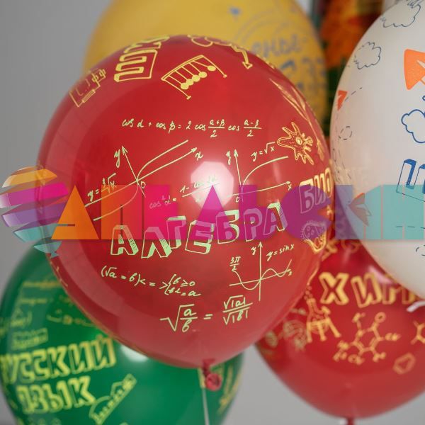 Шар латекс Вперед к знаниям 12"/30см 25шт/уп (Мексика) 6076993