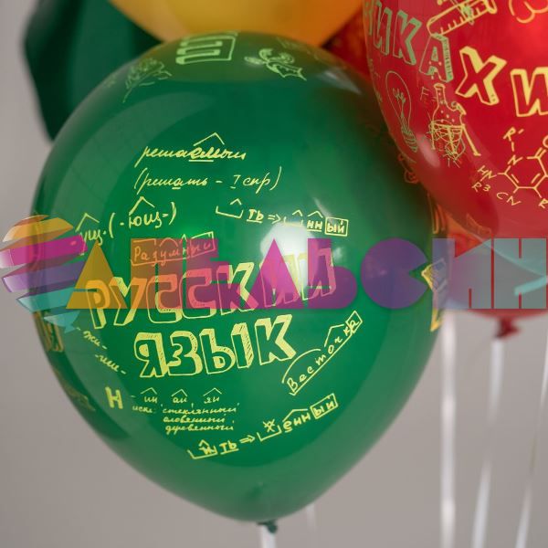 Шар латекс Вперед к знаниям 12"/30см 25шт/уп (Мексика) 6076993