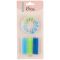 Свеча для торта Синий 6см МИКС для мальчика 24шт/уп с держателями 622401 620100.B03-бр