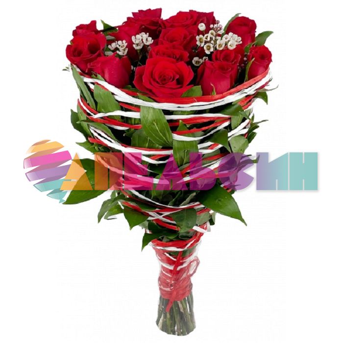Лента МИКС Лесной 0,5х10м 36шт/уп рафия 17826