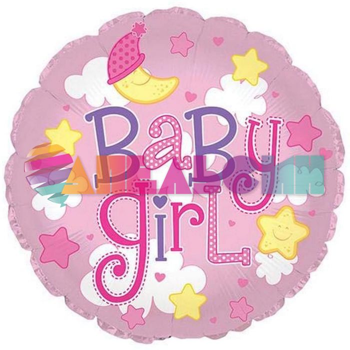 Шар фольга Baby Girl CTI24"/61см круг (США) 134804V