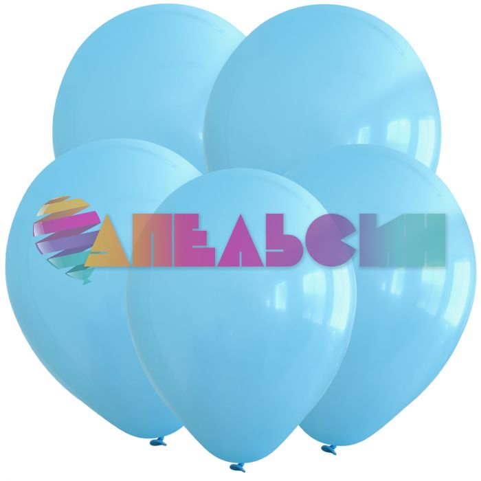 Шар пастель Голубой Т05"/13см (2328) Blue 100шт/уп (Турция) 8052328