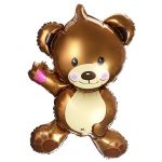 Мини фигура Мишка плюшевый коричневый FL14"/36см (Китай) 17104