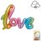 Надпись из шаров Love радуга нежная FL41"/104см (Китай) 17277-СТОК