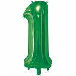 Шар цифра Зеленый Е26"/66см 1 Green (Китай) 1207-4879
