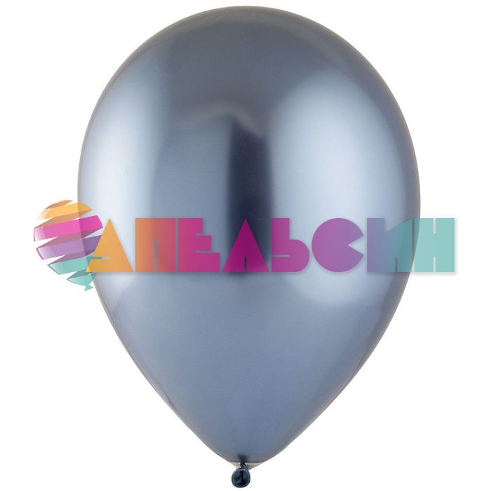 Шар хром Синий Э12"/30см (878) Azure 50шт/уп (Малайзия) 1102-1848