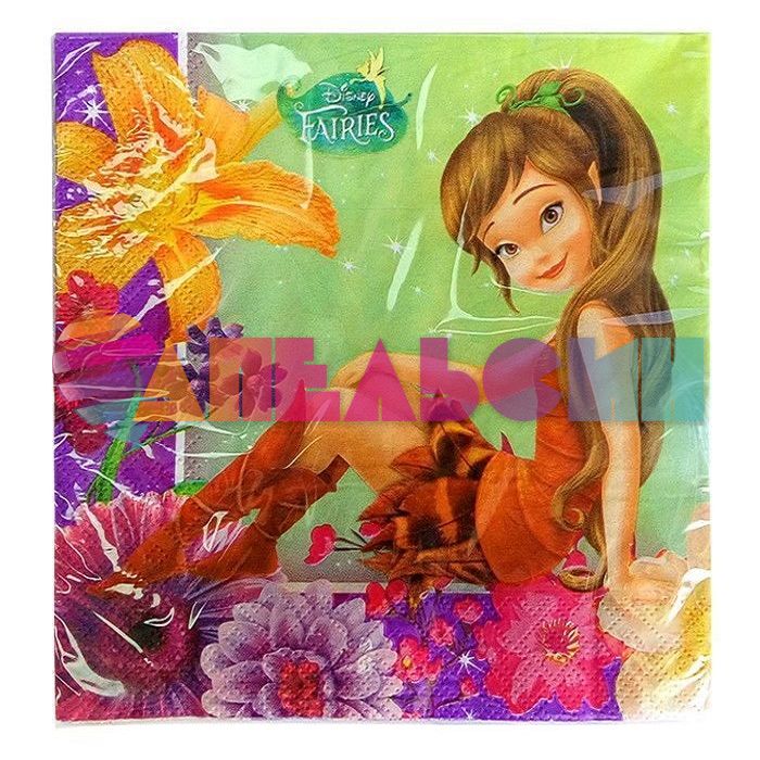 Салфетка Феи Disney 33см 20шт/уп 85245