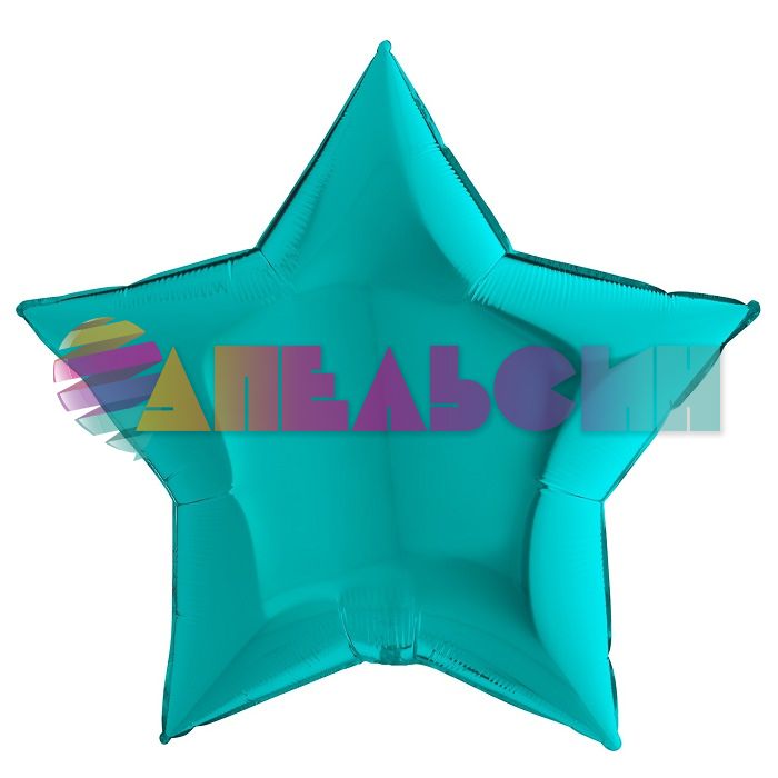 Шар звезда Бирюза G09"/23см тиффани (Италия) 09217TI
