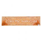 Наклейка Вместе навсегда 11х52см на номер 1158774