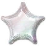 Шар звезда Серебро A19"/48см Iridescent (США) переливы 1205-0111