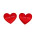 Стикер Сердце ILY красное 25мм 20шт/уп 1196033