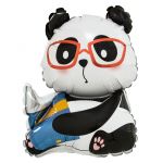 Мини фигура Панда с книжкой FL17"/43см с клапаном (Китай) 17280