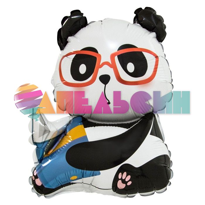 Мини фигура Панда с книжкой FL17"/43см с клапаном (Китай) 17280
