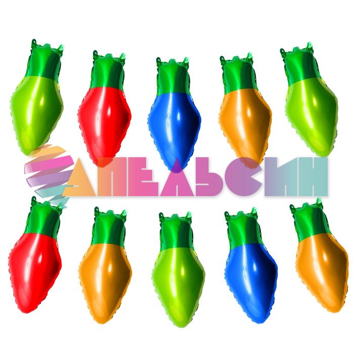 Гирлянда из шаров Фонарики ассорти (Новый год) FL17"/43см 20001