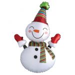 Мини фигура Снеговик веселый FL13"/33см с клапаном (Китай) 190362
