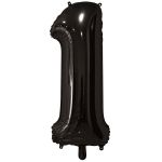 Шар цифра Черный Е26"/66см 1 Black (Китай) 1207-4839
