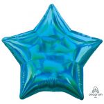 Шар звезда Синий A19"/48см Cyan (США) переливы 1205-0134