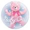 Шар сфера Baby Girl Медвежонок FL24"/60см (Китай) 13281