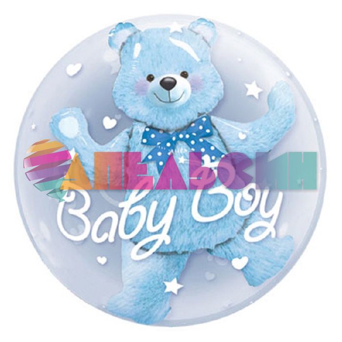 Шар сфера Baby Boy Медвежонок FL24"/60см (Китай) 13280
