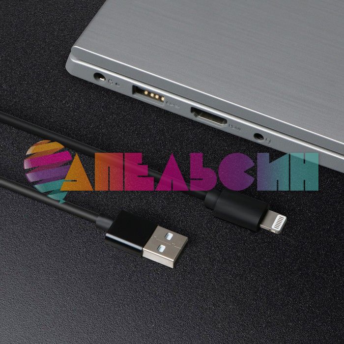 Кабель Lightning - USB 2A 2м Черный Windigo передача данных 7108437