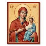 Карточка Икона Мария с младенцем 4х6см 045.038